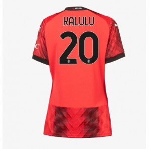 AC Milan Pierre Kalulu #20 Hjemmebanetrøje Dame 2023-24 Kort ærmer